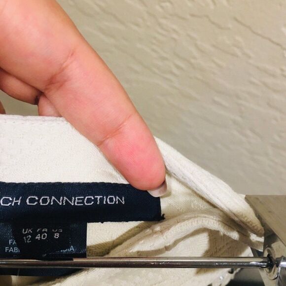 STUNNING French connection Fringe Embroidered Beaded boho shorts 8 FLAWED - Picture 10 of 12